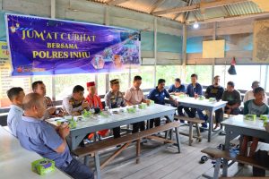 Polres Inhu Saat Kegiatan Jumat Curhat, Ini Harapan Warga Sekip Hilir